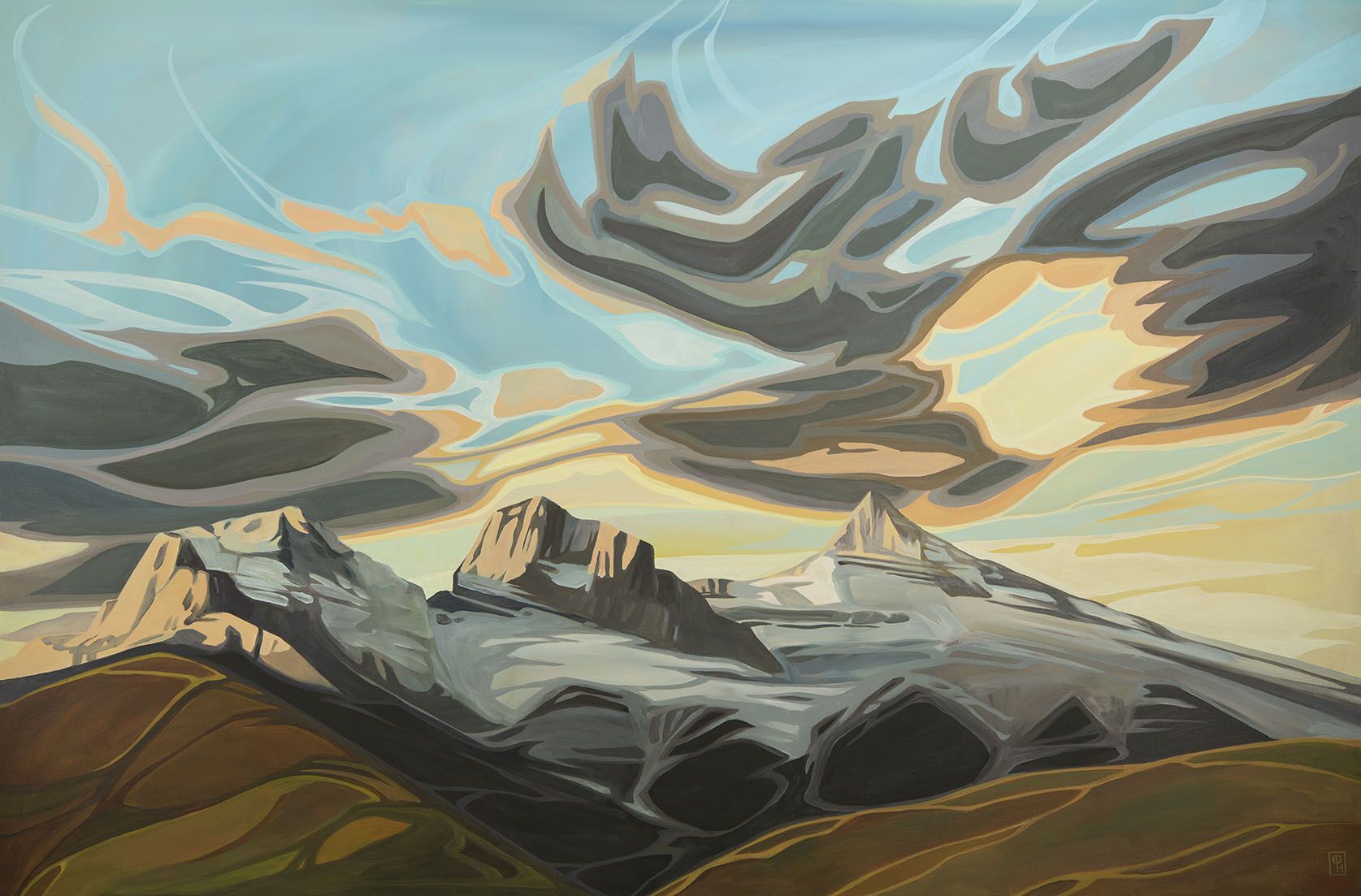 Erica Hawkes - Sisters at Peace 32x48 Stretched Canvas Print