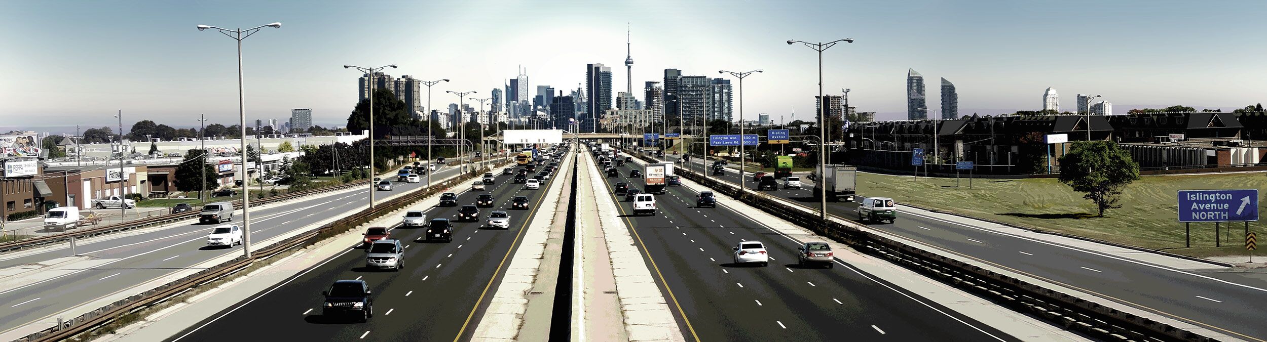 Paul Elia - Toronto Skyline  2 - Bathurst Street Bridge